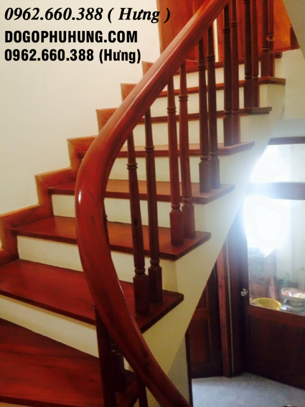 Cầu thang gỗ, kính (Dogophuhung.com) liên hệ 0962.660.388 (hưng)