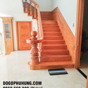 mẫu cầu thang gỗ đẹp nhất hiện nay